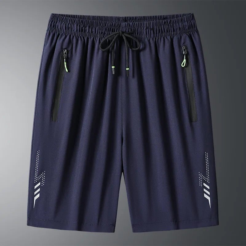 Men's Quick-Dry Breathable Running Shorts - Lightweight Summer Fitness & Beach Shorts, Elastic Waist, Pockets, Sizes M-4XL