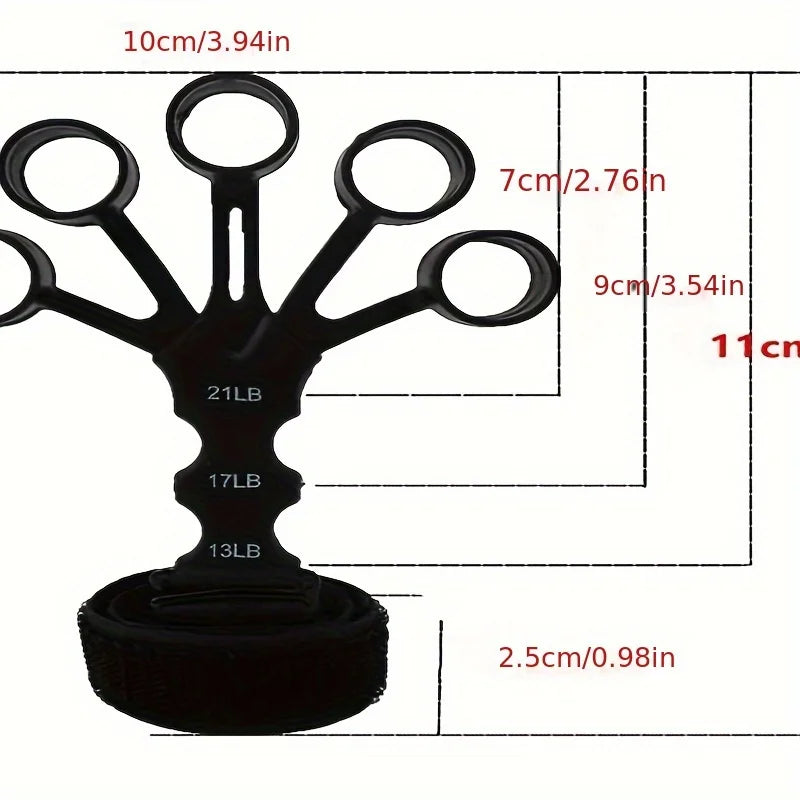 5-Finger Hand Trainer Wrist Puller – Ergonomic Finger & Hand Grip Strengthener for Wrist, Forearm and Muscle Toning