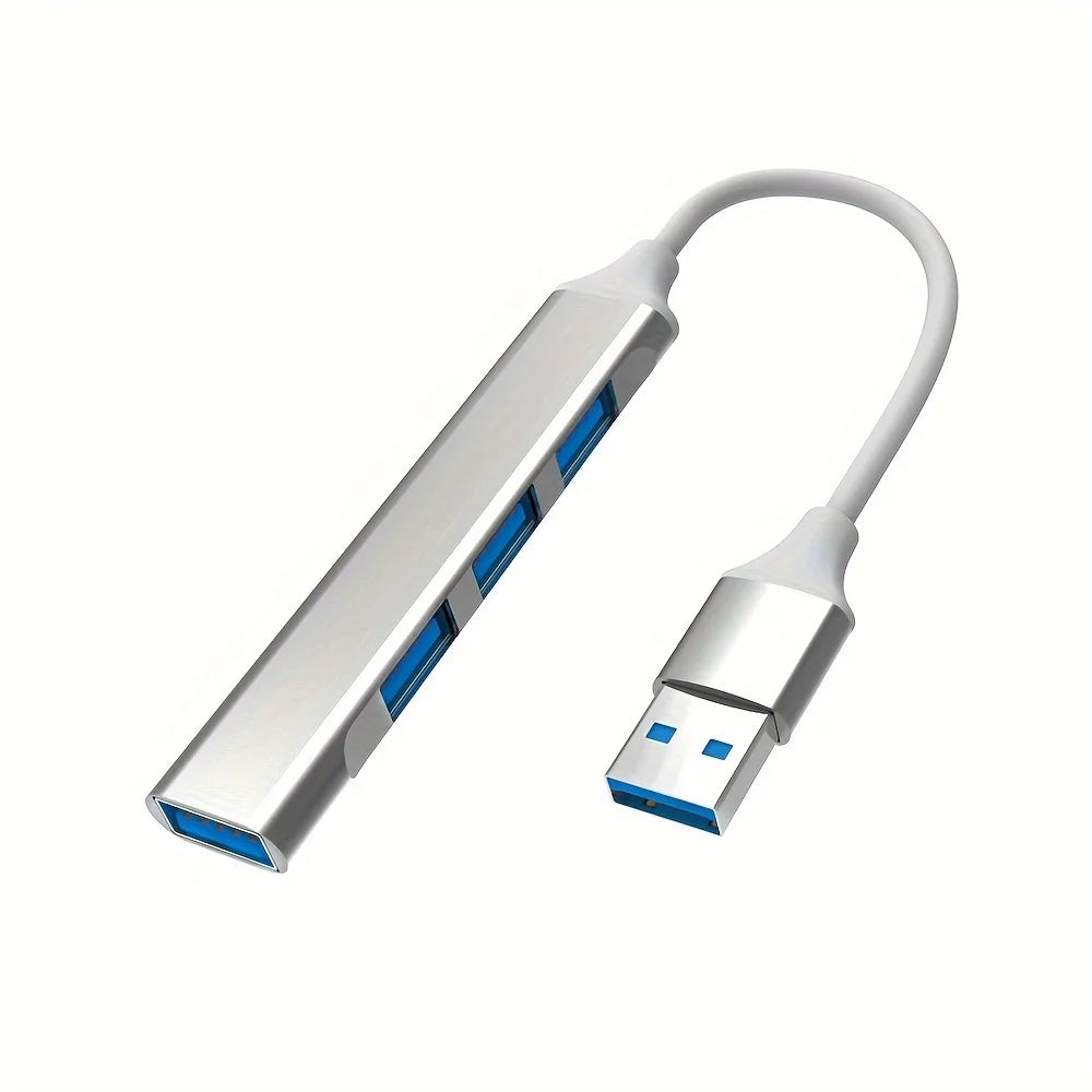 4-Port USB-C Hub OTG Adapter for Laptops, Tablets & Phones — USB 2.0