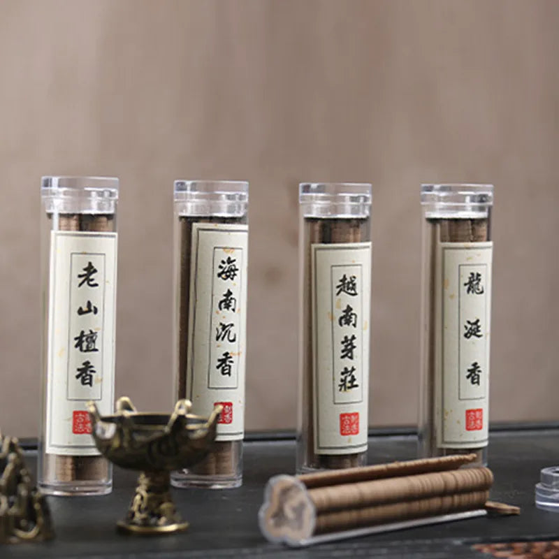 Auspicious Cloud Alloy Incense Burner with 42-Pack Agarwood & Sandalwood Fragrance Tablets Non-Stick Aromatherapy Pan