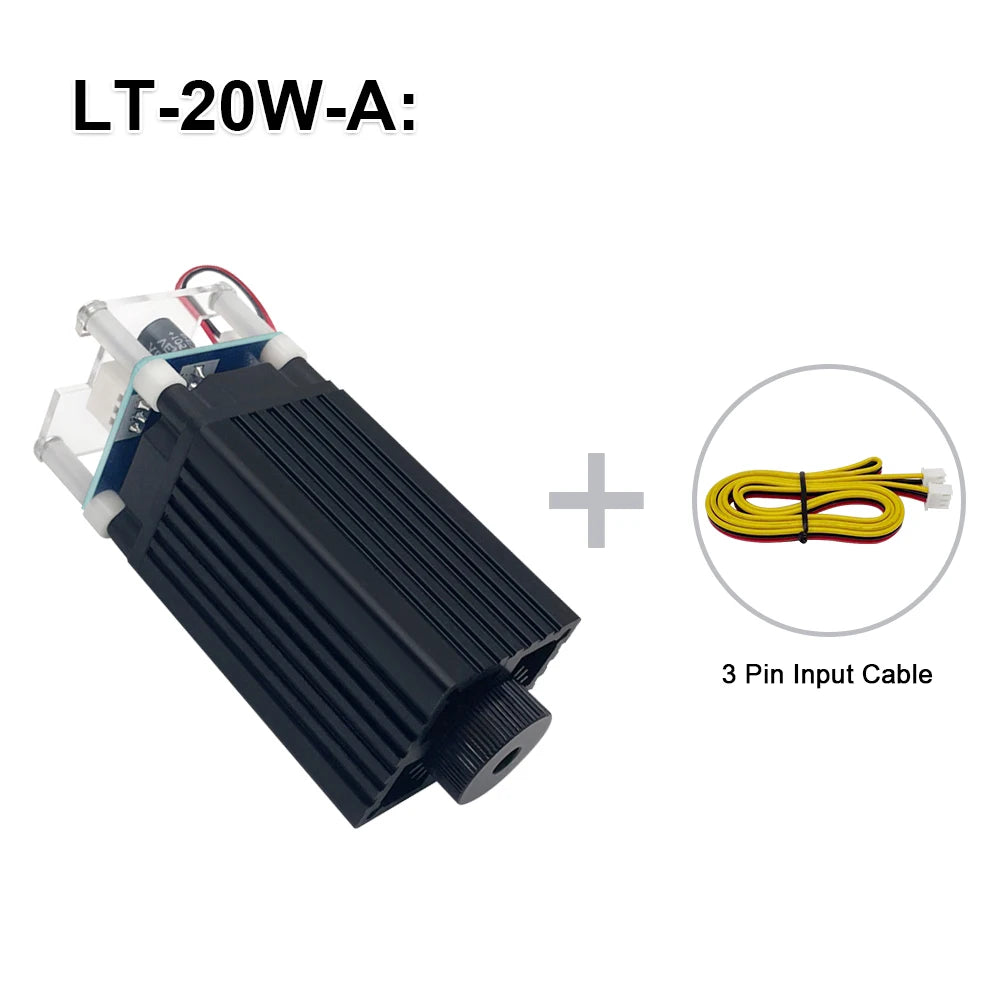 Air Assist TTL Laser Module 5W 10W 20W Laser Head for Engraving & Cutting Machines, Woodworking DIY