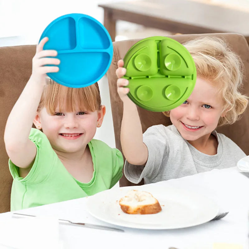 Silicone Suction Baby Plate — BPA-Free Toddler Feeding Bowl, Non-Slip Kids Dinnerware