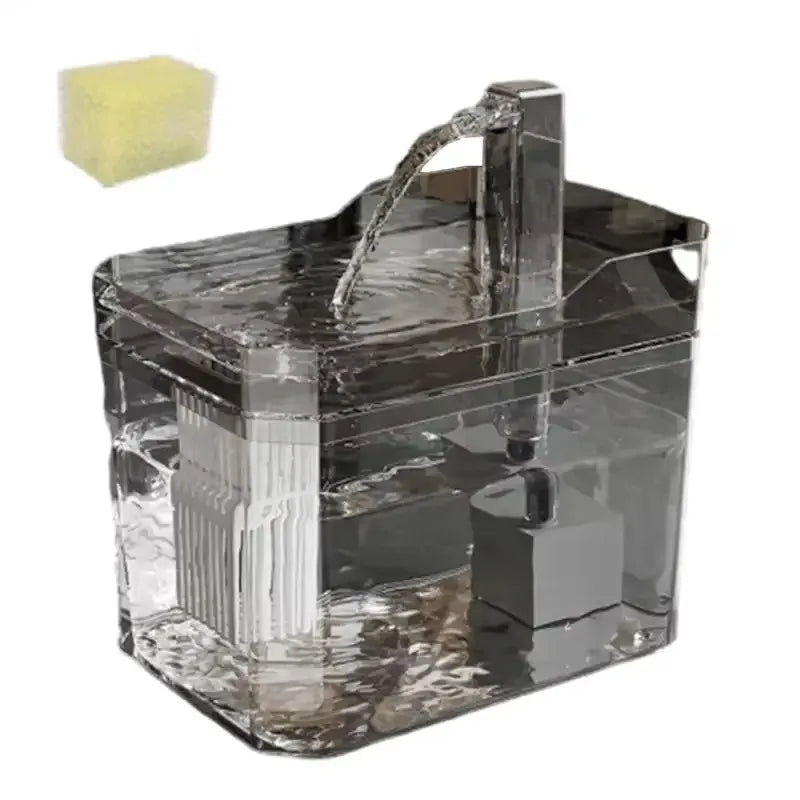 Clear Cat Water Fountain with Self-Cleaning Filter, Circulating Pump & Anti-Dry Burn Protection