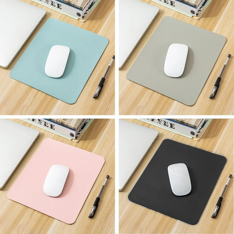PU Leather Mouse Pad Non-Slip Waterproof Anti-Scratch Desk Mat for PC Laptop Gaming