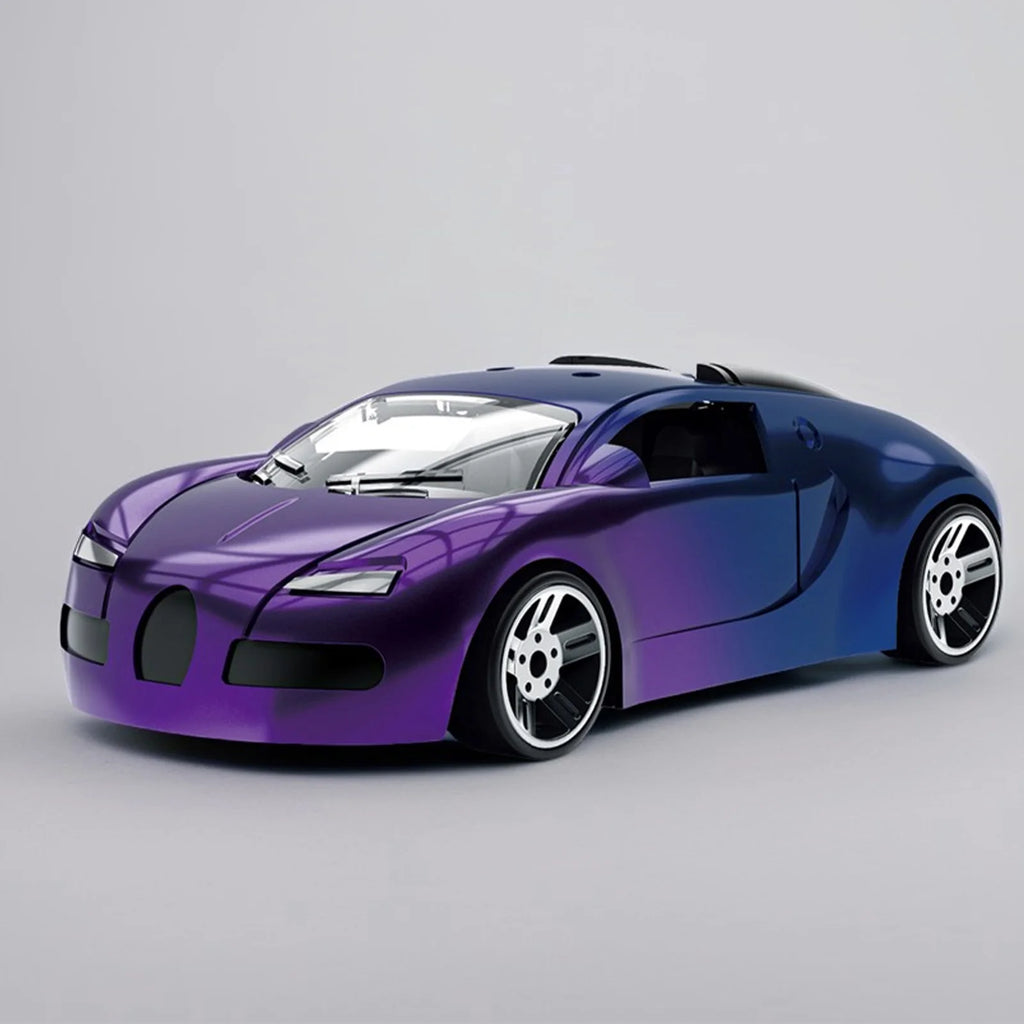 Alloy Color-Changing Off-Road Racing Car Toy with LED Lights, Die-Cast Inertial Kids Vehicle