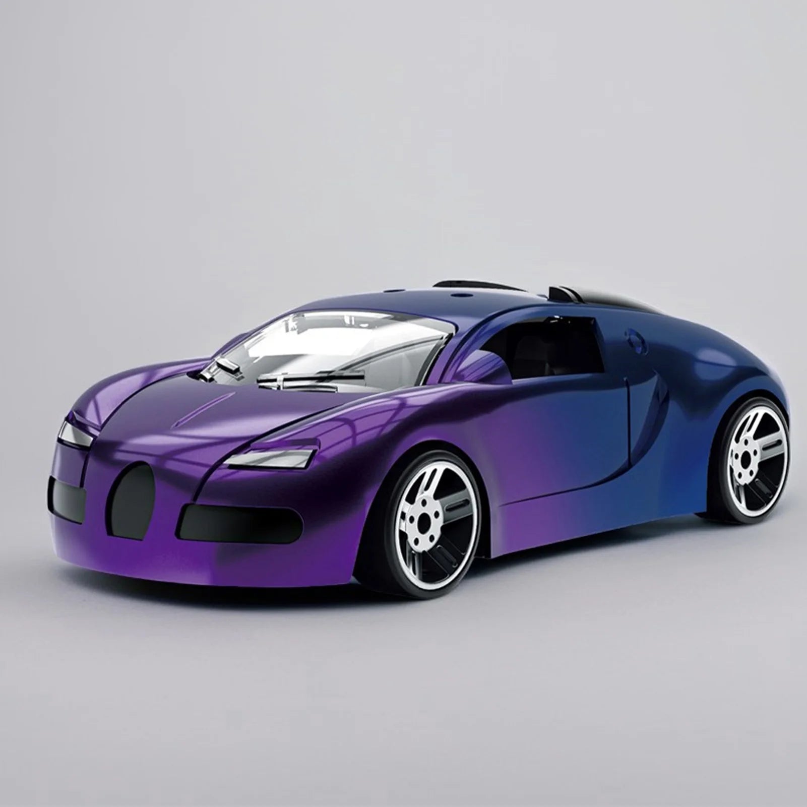 Alloy Color-Changing Off-Road Racing Car Toy with LED Lights, Die-Cast Inertial Kids Vehicle