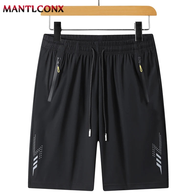 Men's Quick-Dry Breathable Running Shorts - Lightweight Summer Fitness & Beach Shorts, Elastic Waist, Pockets, Sizes M-4XL