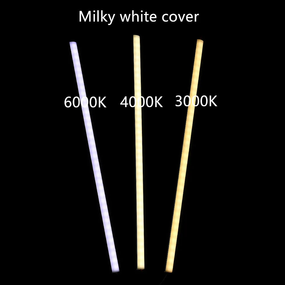 LED Aluminum Rigid Light Bar 0.5m (20 in) DC12V U/V-Shape 36×5730 SMD LEDs, Indoor Decorative Channel Lighting