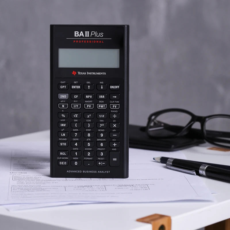 Financial Calculator for CFA & FRM Exams — 10-Digit Professional Finance Calculator with TVM, Amortization & Advanced IRR