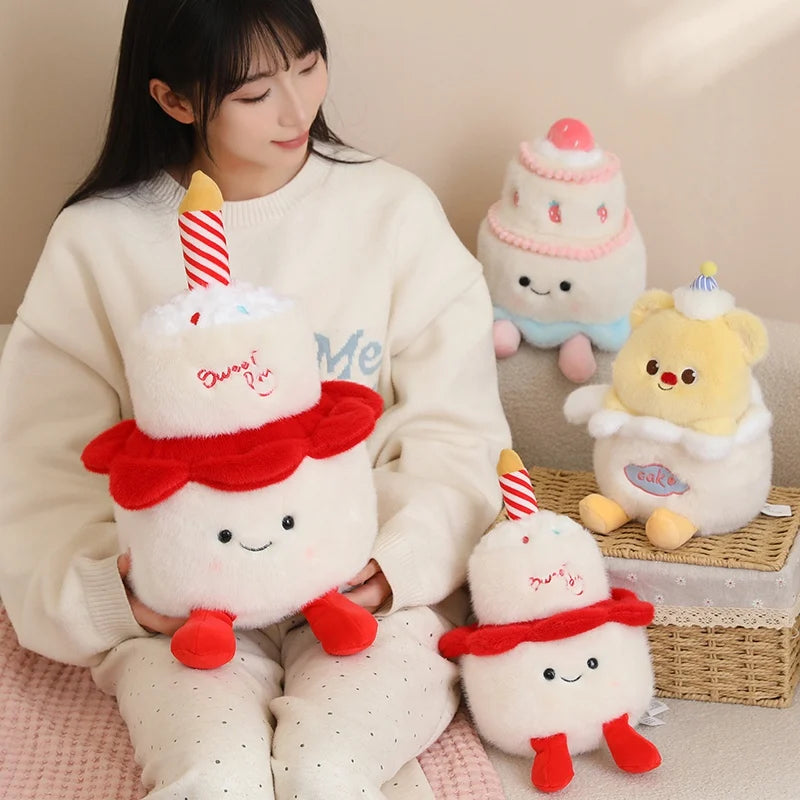 Cartoon Egg and Toast Plush Pillow Breakfast Stuffed Doll Cute Food Plush Gift