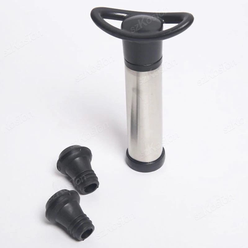 Wine Vacuum Stopper – Black Silicone Rubber Wine Saver Bottle Stopper, Fits 20–25 mm (0.79–0.98 in)