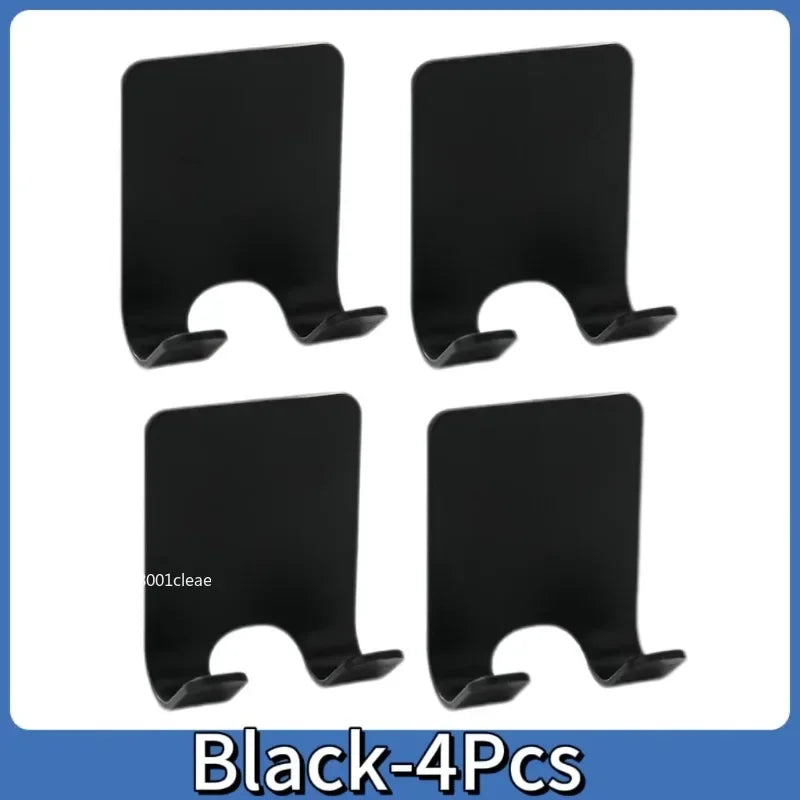 Punch-Free Wall Razor Holder — 1/2/4/6-Pack Adhesive Shaver Rack, Bathroom Organizer Hook