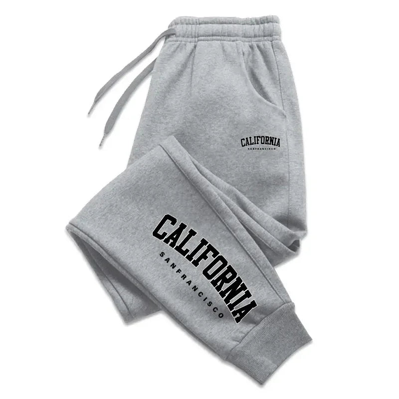 Men's Jogging Sweatpants – Casual Full-Length Sports Pants with Drawstring