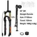 120mm (4.7in) Travel Mountain Bike Air Fork 27.5/29 in, 32mm (1.26in) Stanchion Magnesium Alloy Suspension - Orange