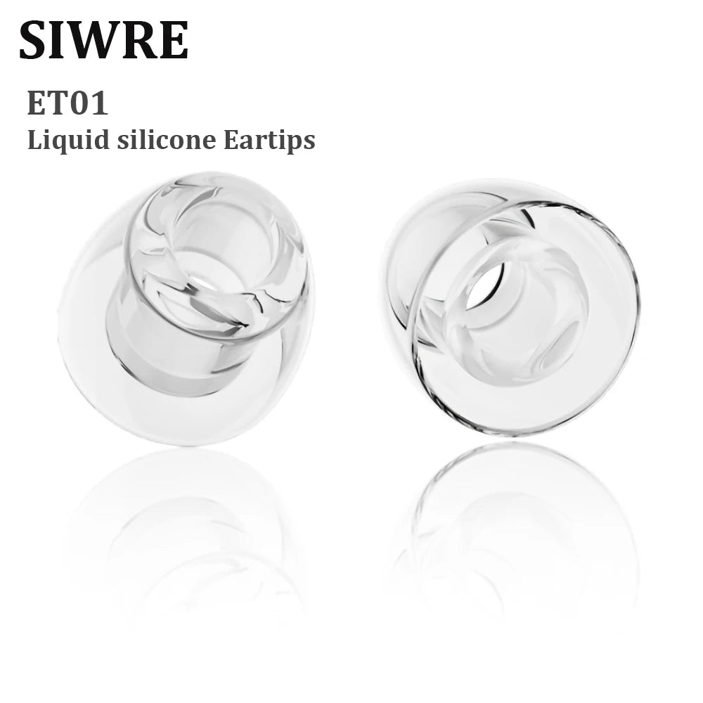 Transparent Liquid Silicone Ear Tips — Soft Noise-Isolating Earbuds Eartips for Earphones