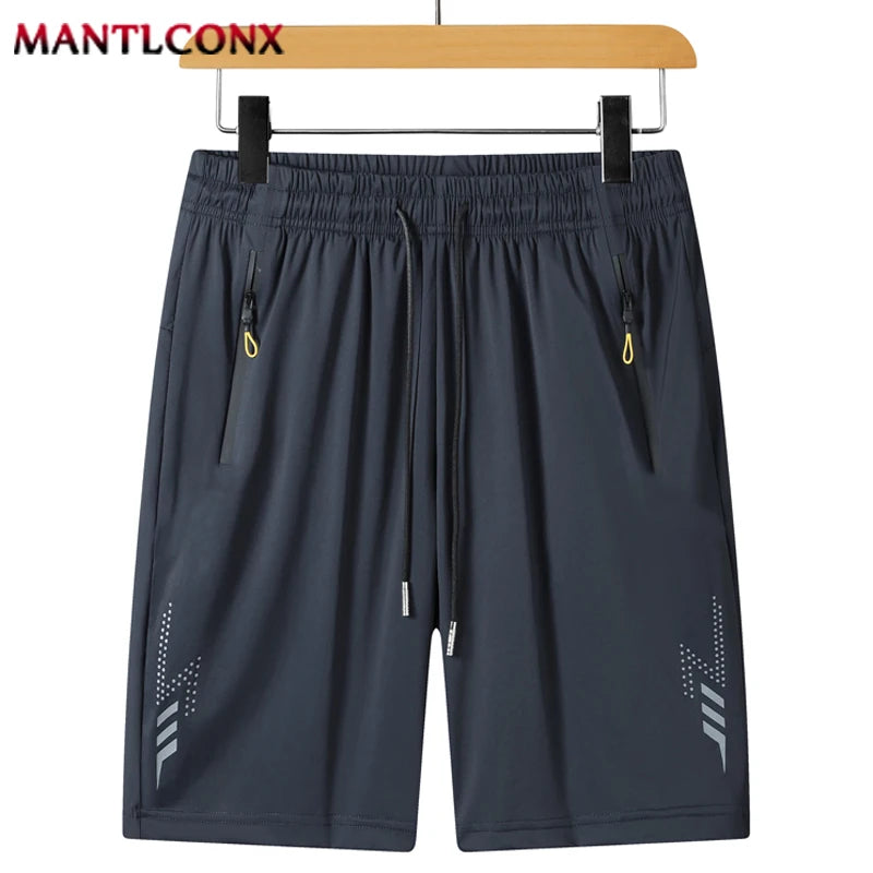 Men's Quick-Dry Breathable Running Shorts - Lightweight Summer Fitness & Beach Shorts, Elastic Waist, Pockets, Sizes M-4XL