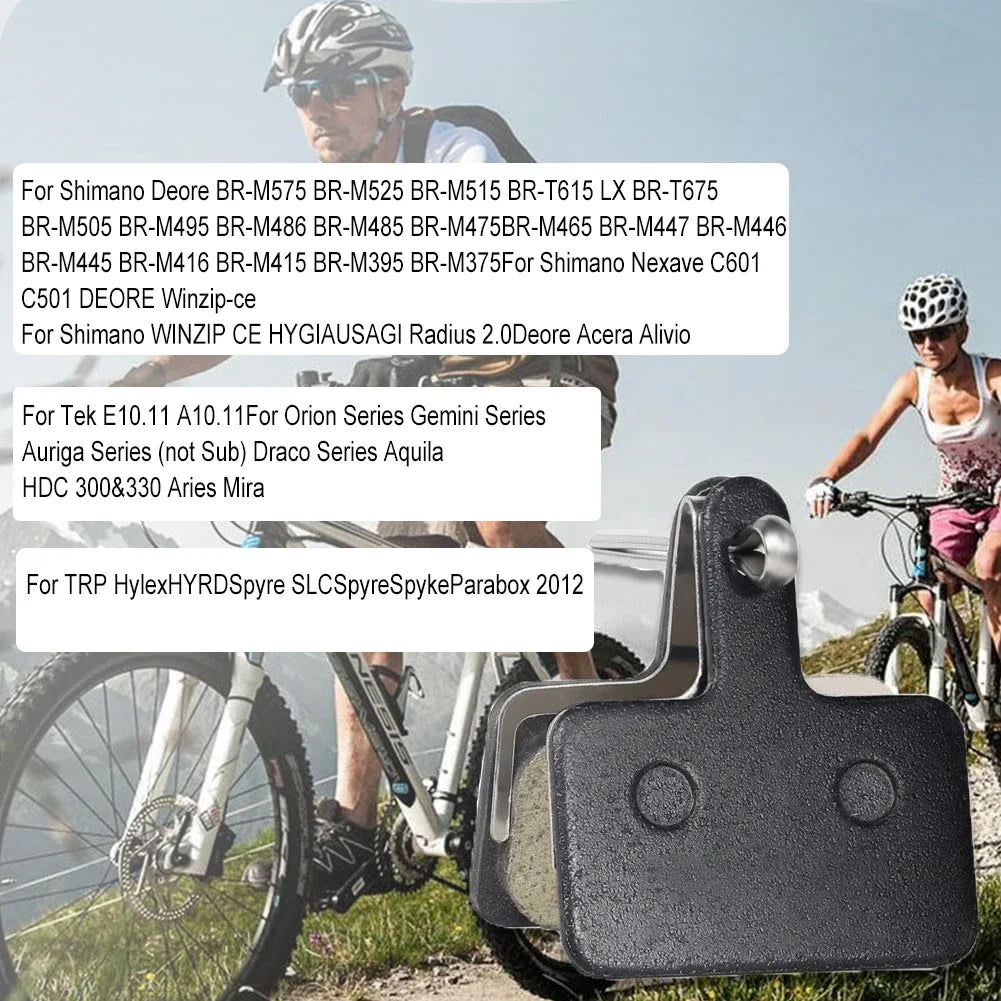 Resin Hydraulic Disc Brake Pads – Wear-Resistant MTB Brake Pads, Universal Fit for Hydraulic Disc Calipers