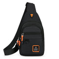 Men's Casual Nylon Chest Sling Bag - Small Crossbody Phone Pouch for Running, Cycling & Travel (Fits up to 7.9-inch Tablet)