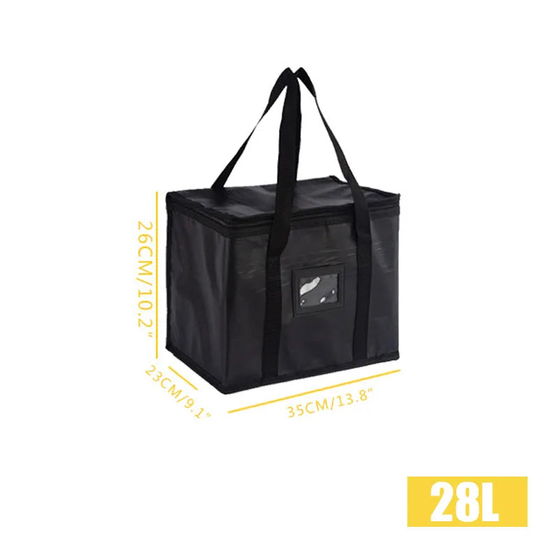 Insulated Thermal Cooler Bag - Leakproof Waterproof Nylon Lunch Tote for Picnic & Food Delivery, Multiple Sizes 16L–70L