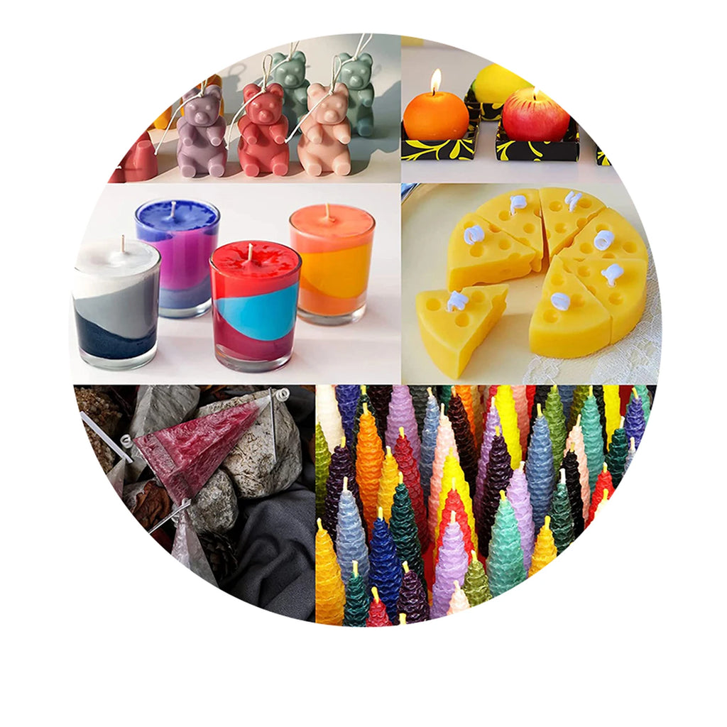 33-Color Liquid Candle Dye Set 5 ml Bottles Non-Toxic Soy Wax Pigments for Candle & Soap Making