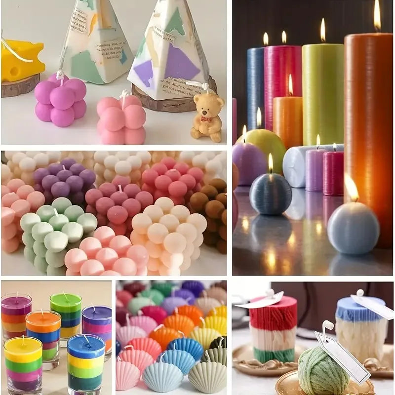 16-Color Candle Dye Pack — 0.18 oz (5 g) Each | DIY Candle Making Colorant for Crafters & Candle Lovers