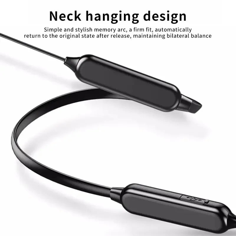Wireless Neckband Bluetooth Headphones 9D Spatial Audio Noise Reduction Stereo Bluetooth 5.0 Sports Mic