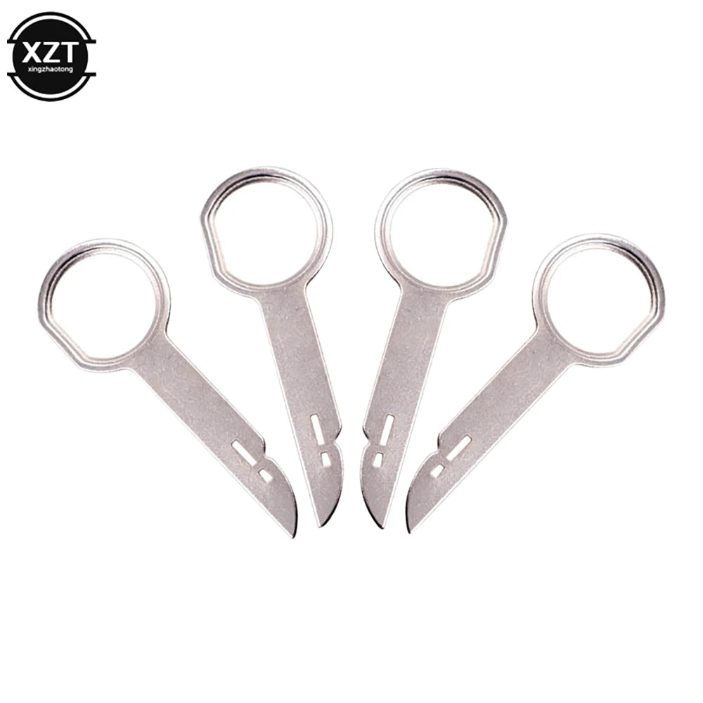 Car Radio Stereo Removal Tools — 2/4-Pack Metal Installation Keys for VW Audi Ford Porsche