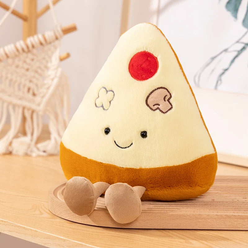 Cartoon Egg and Toast Plush Pillow Breakfast Stuffed Doll Cute Food Plush Gift