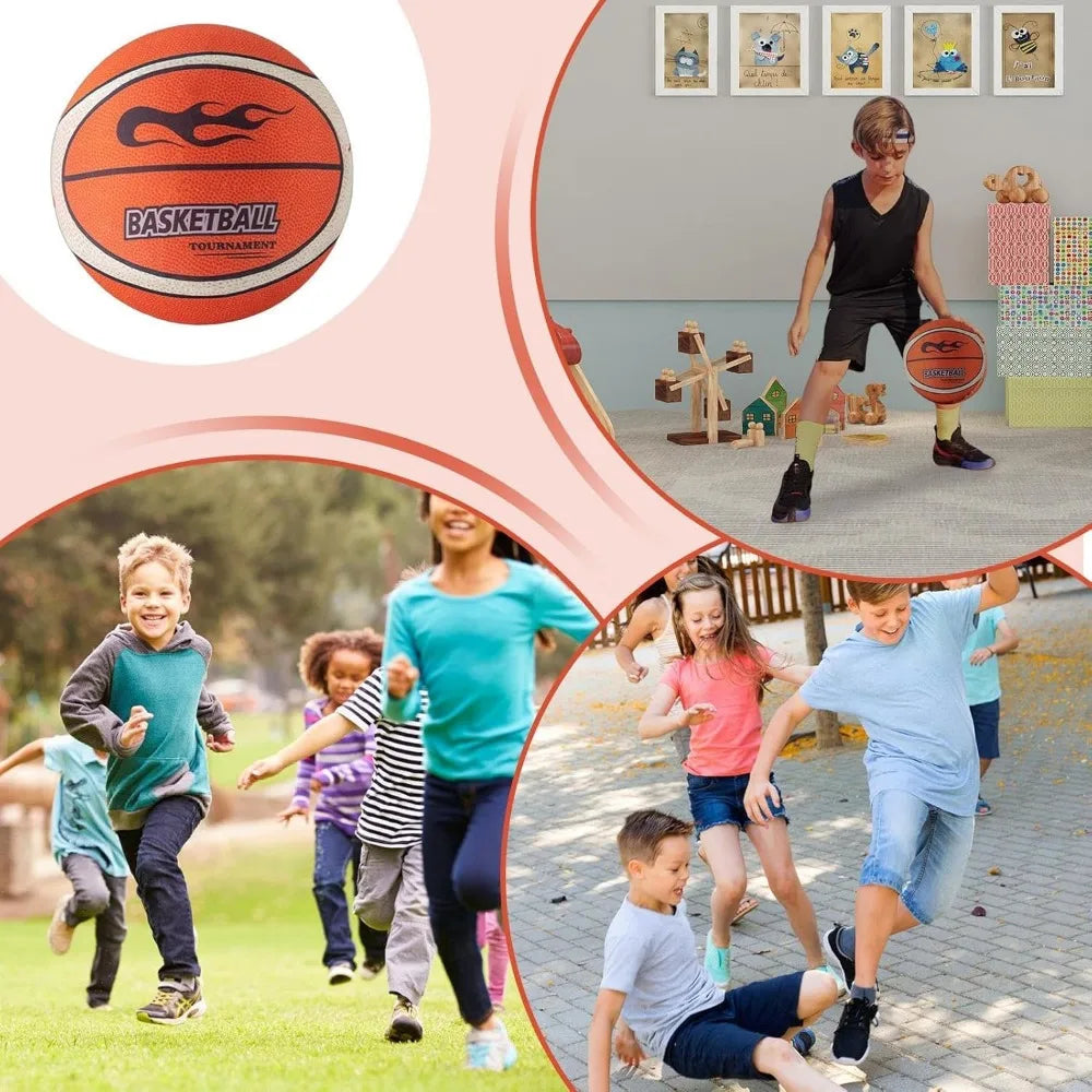 Silent Indoor Basketball — Low-Noise Sponge Training Ball Size 7