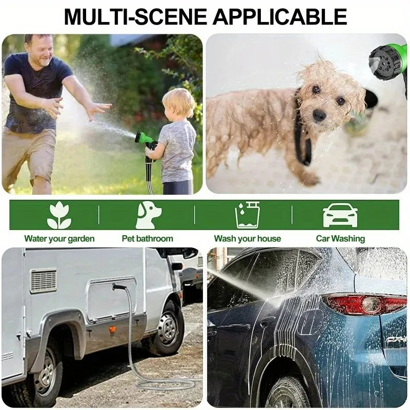 8-Mode High Pressure Garden Hose Nozzle for Car Washing, Yard Spraying & Irrigation