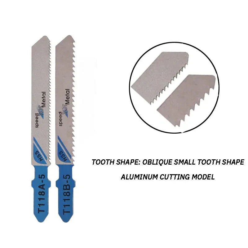 10-Pack Jigsaw Blades for Wood, Metal & Plastic – Fine and Coarse Teeth, Anti-Chip