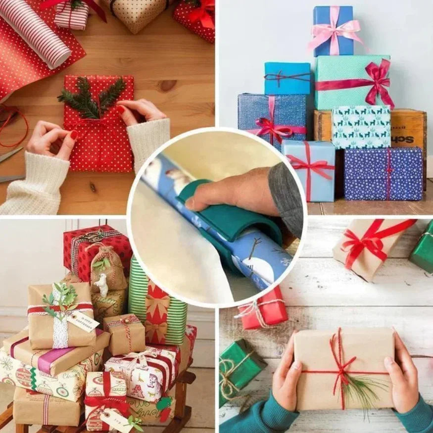 Sliding Wrapping Paper Cutter for Gift Wrap Rolls view 6