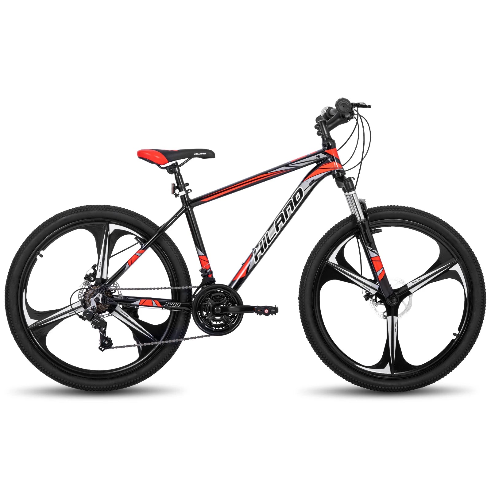Mountain Bike, 21-Speed Drivetrain, Aluminum Frame, 26-Inch (66 cm) Wheels, Disc Brakes — Unisex MTB