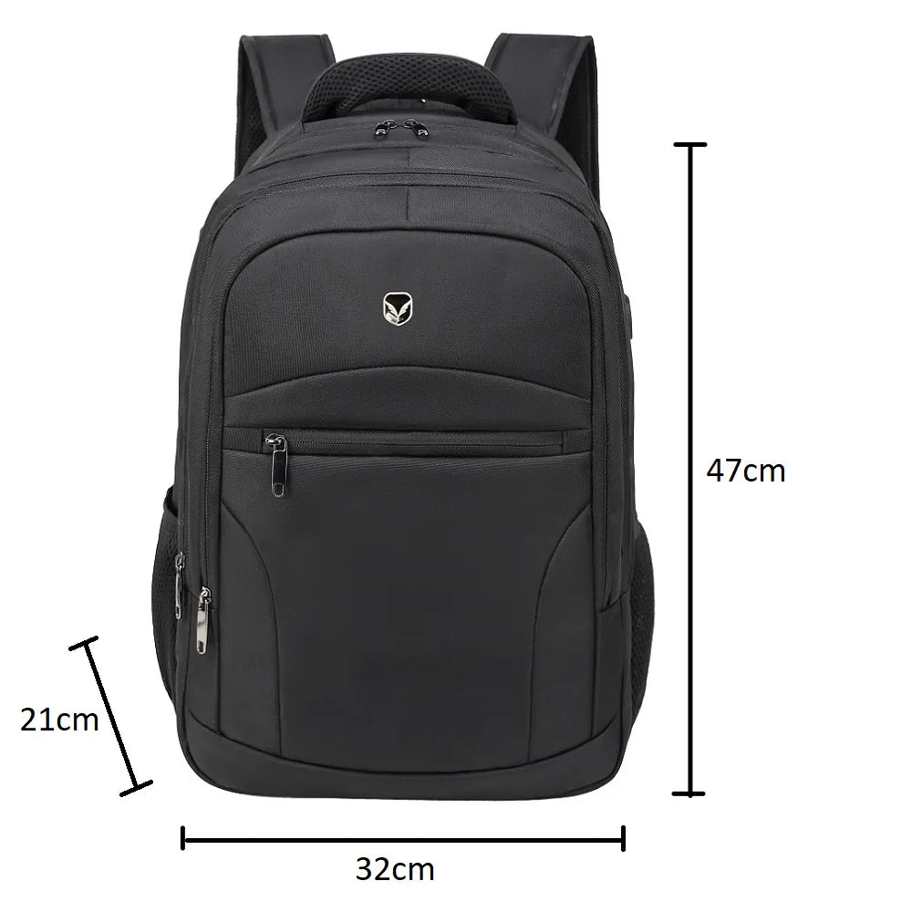 Anti-Theft Laptop Backpack 16.5-Inch USB Charging Port 32L Travel Work School Bag