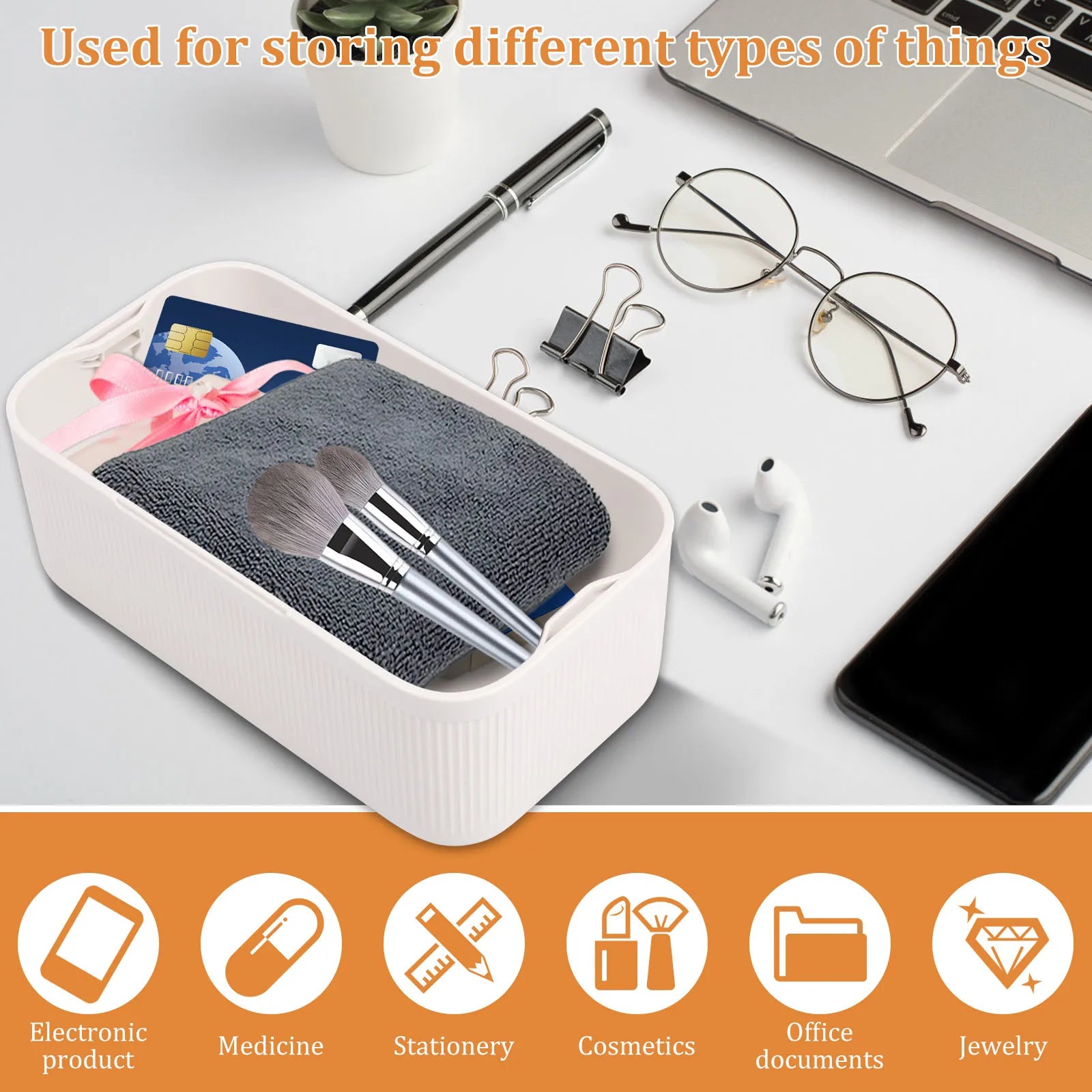 2.8L Timer Lock Box | Electronic Lockable Storage Box with Combination Lock & Digital Timer for Phone, Medication & Focus