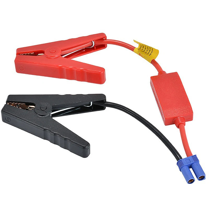 Car Jump Starter Cable – 12.3 in (31.3 cm) Portable 12V Battery Booster Cable with EC5 Plug & Alligator Clamps