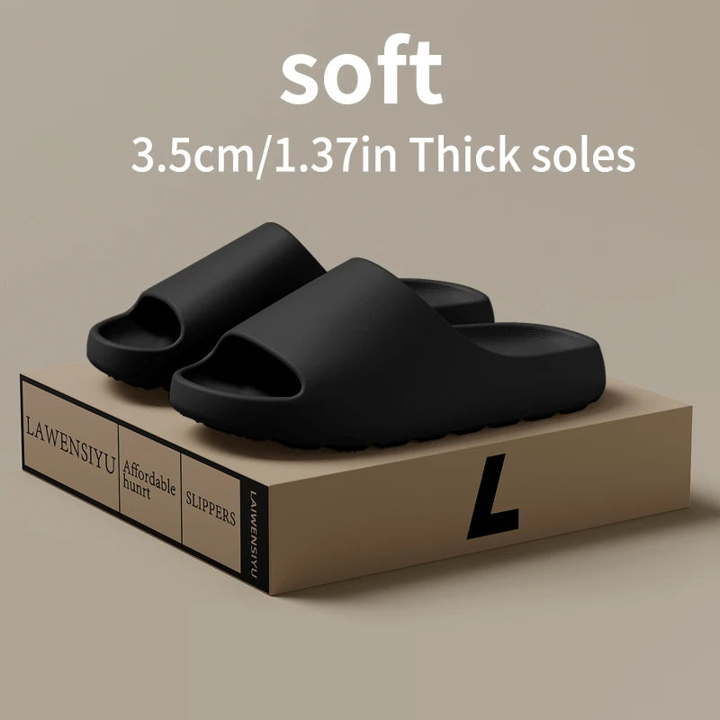 EVA Anti-Slip Men's Slides Thick Sole Lightweight Indoor Outdoor Slippers