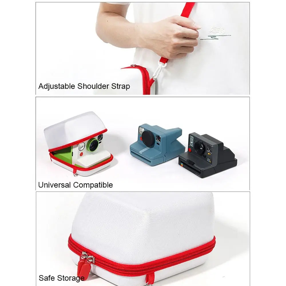 Universal Instant Camera Case EVA Shockproof Carrying Bag for Polaroid Go OneStep Now 7.01 x 5.51 x 3.94 in (17.8 x 14 x 10 cm)