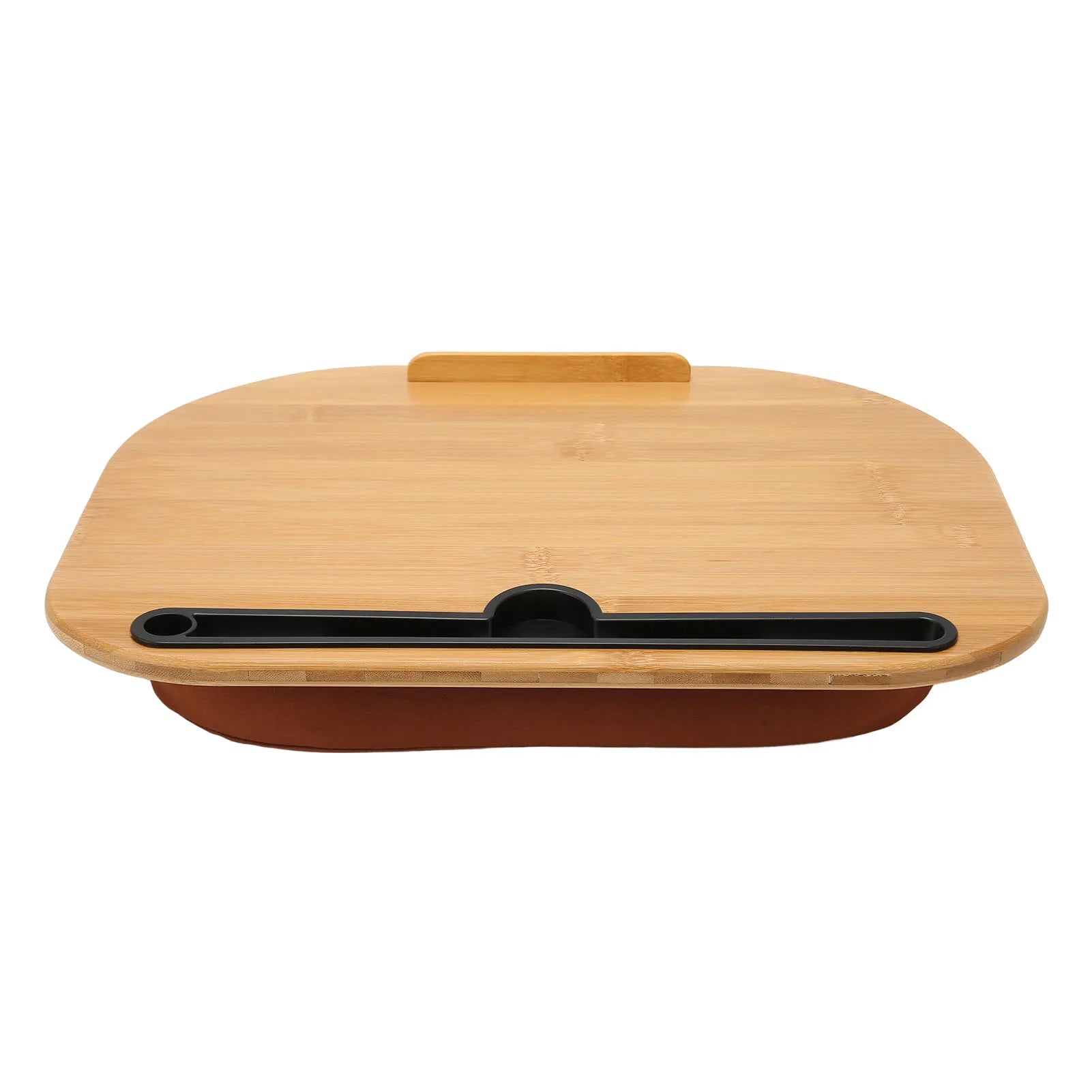 Bamboo Lap Desk with Cushion Pillow — Portable Laptop & Tablet Stand for Up to 15.6-inch (39.6 cm) Laptops