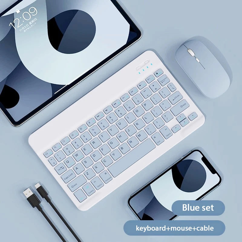 Magnetic Bluetooth Rechargeable Keyboard for 10–11.5 Inch (25–29 cm) Tablets — Fits 10", 10.2", 10.9", 11", 11.5"