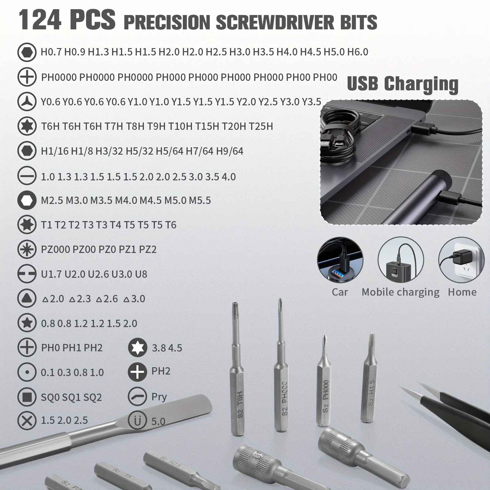 138-in-1 Mini Electric Screwdriver Set – Precision Magnetic Bits, Portable Rechargeable Alloy Kit for PC iPhone DIY Repairs