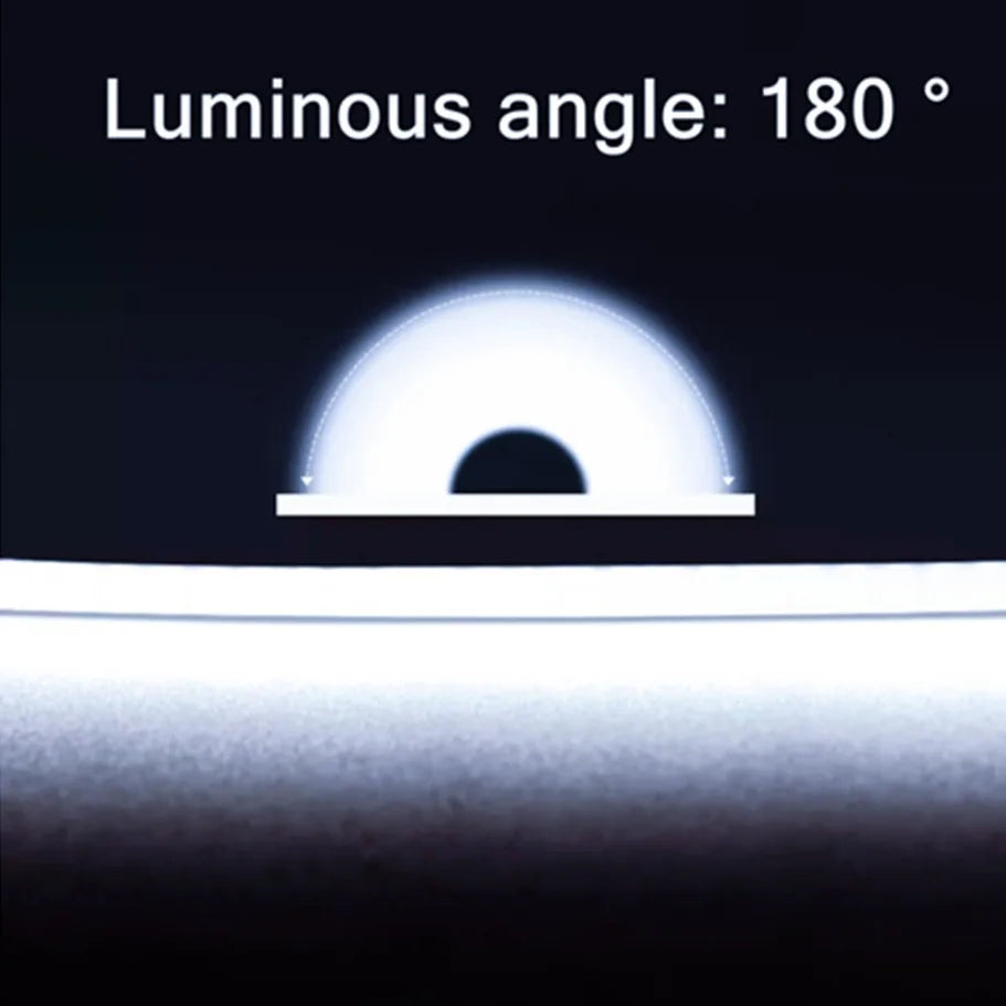 3mm (0.12in) Ultra-Thin COB LED Strip Light 12V – 400 LEDs/m Dimmable High-Density Flexible Tape, 3000K/4000K/6000K & Multicolor