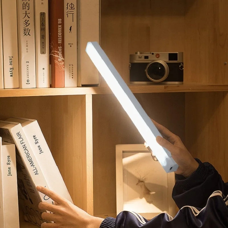 USB Rechargeable Motion Sensor LED Bar Light – Cordless Magnetic Night Light for Kitchen Cabinet & Closet (10/20/30/50 cm | 3.9/7.9/11.8/19.7 in)