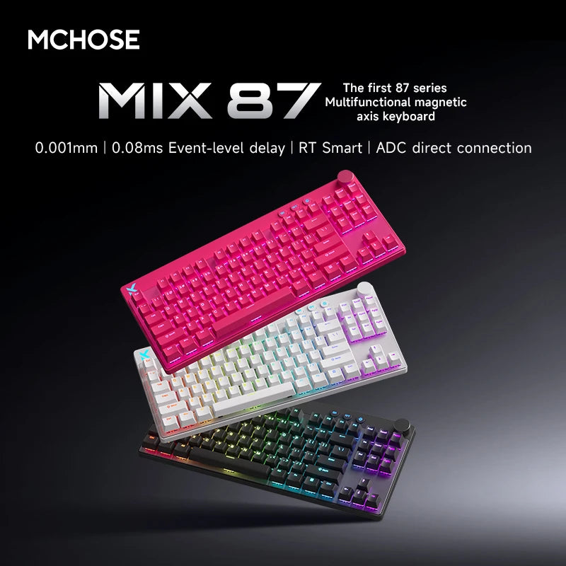78-Key Hot-Swap Mechanical Gaming Keyboard with Magnetic Switches, PBT Keycaps & RGB USB
