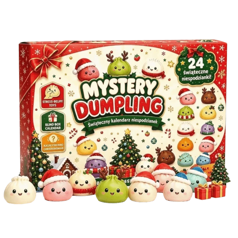 24-Day Christmas Dumpling Advent Calendar — Soft Fidget Sensory Toy for Stress Relief & Holiday Countdown