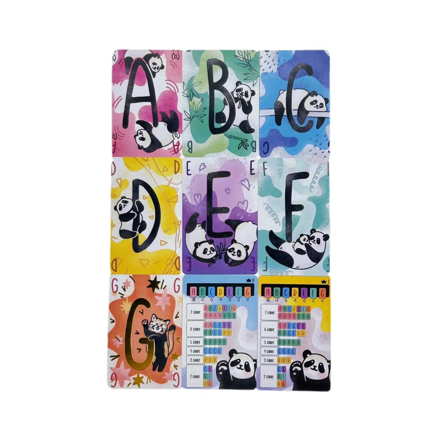 Panda-Themed Card Strategy Game for Families - Poker-Style Party Puzzle