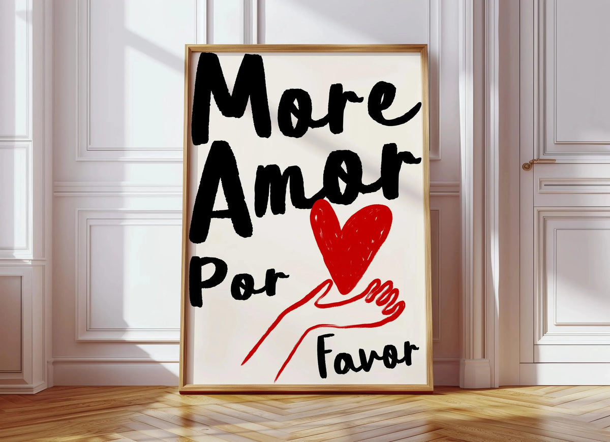 1pc Frameless Love Quote Canvas Wall Art - Pink & Blue Abstract Modern Home Decor