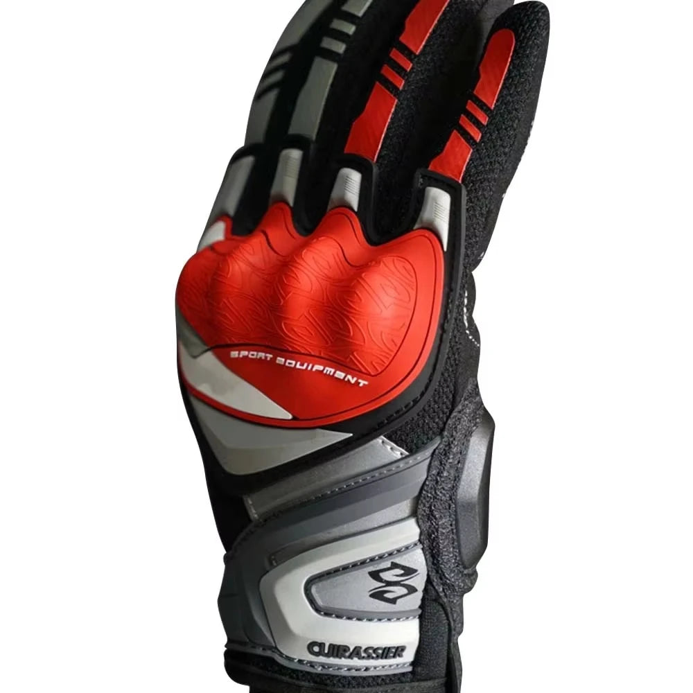Reflective Full-Finger Motorcycle Gloves — Touchscreen, Anti-Slip, Knuckle Protection