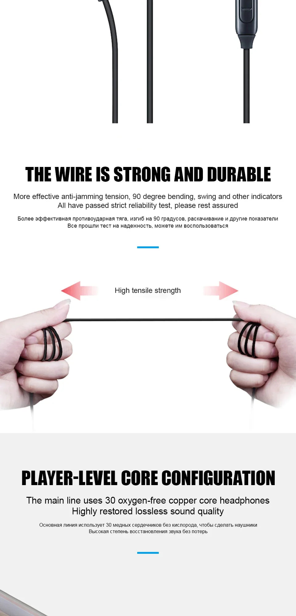 USB-C & 3.5mm Wired In-Ear Earphones, Lightweight Stereo Earbuds for Phones, Tablets & Laptops