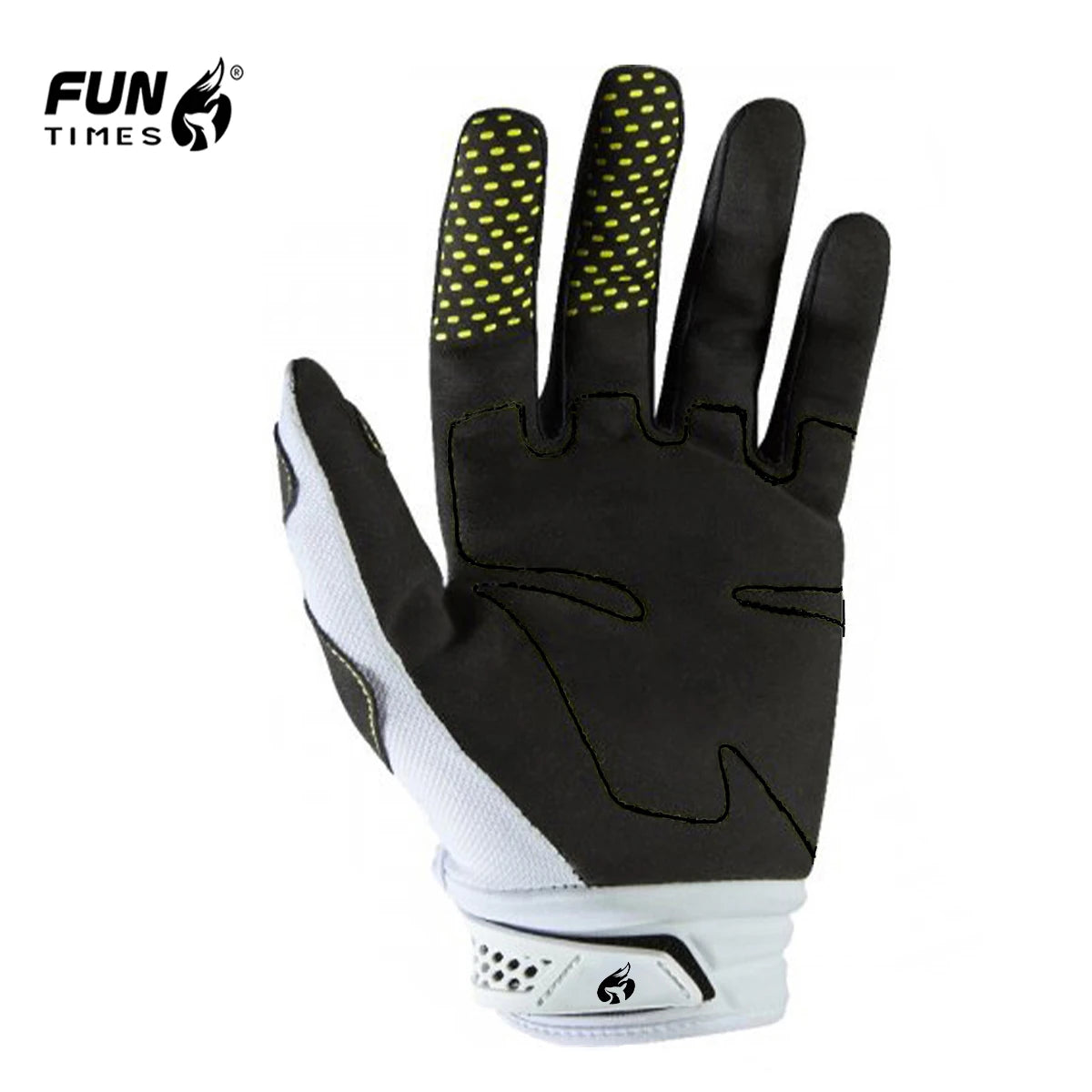 Men's Full-Finger Motorcycle & Mountain Bike Riding Gloves — Durable Nylon Anti-Slip Protective Cycling Gloves